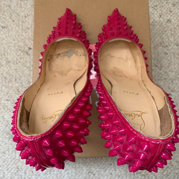 Christian Louboutin Pigalle Spikes 120 Patent Pink Grenadine Sz 41 EU / 11 US - Picture 12 of 16
